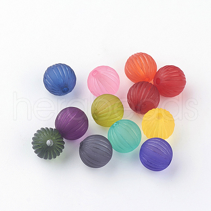 Transparent Acrylic Corrugated Beads X-FACR-S040-M-1