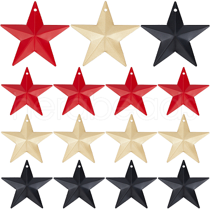 Gorgecraft 30Pcs 3 Colors Iron Pendants IFIN-GF0001-47D-1