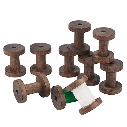 Wood Bobbins FIND-WH0110-858-1