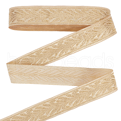 10 Yards Ethnic Style Embroidery Polyester Ribbons OCOR-WH0093-13-1