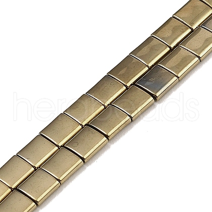Electroplated Non-magnetic Synthetic Hematite Beads Strands G-G089-B02-03-1