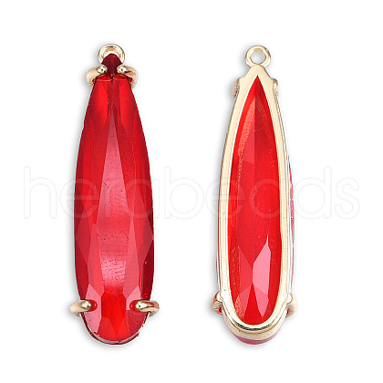 Transparent K9 Glass Pendants GLAA-N038-59-F09-1