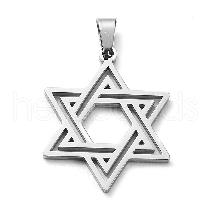 Non-Tarnish 304 Stainless Steel Pendants STAS-D036-04P-1