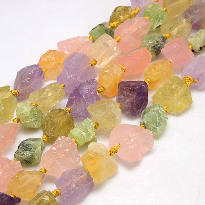 Natural Mixed Gemstone Beads Strands G-L159-10-1