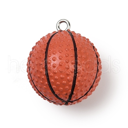 Sport Theme Resin Pendants RESI-I063-01A-1