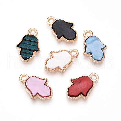 Alloy Acrylic Pendants OACR-T028-39-1