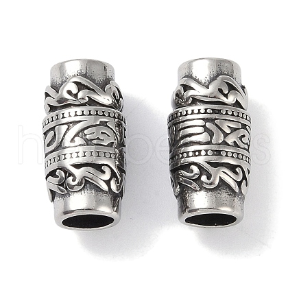 Tibetan Style 316 Surgical Stainless Steel Magnetic Clasps STAS-P362-12B-AS-1