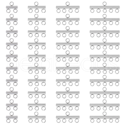 GOMAKERER 40Pcs 4 Styles 304 Stainless Steel Column Chandelier Component Links FIND-GO0003-59-1