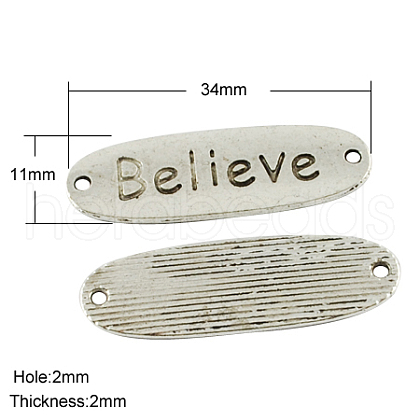 Tibetan Style Links connectors TIBEB-4656-AS-LF-1