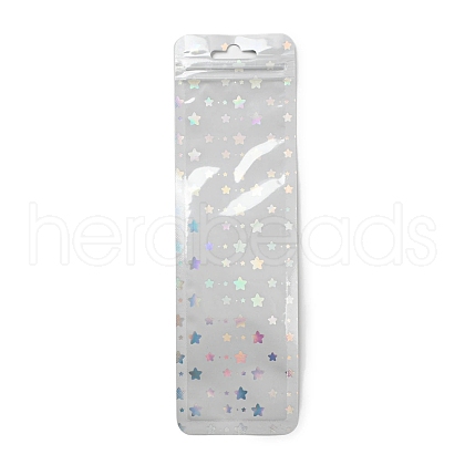 Rectangle Laser Plastic Yin-yang Zip Lock Gift Bags X1-OPP-E004-01C-A02-1