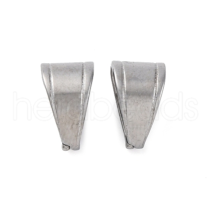 Tarnish Resistant 304 Stainless Steel Snap on Bails STAS-G127-02P-1