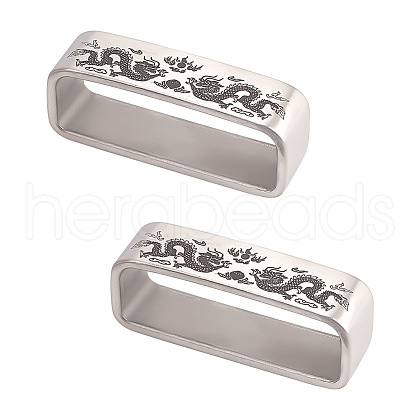 304 Stainless Steel Waist Belt Keeper Rings STAS-WH0044-31-1
