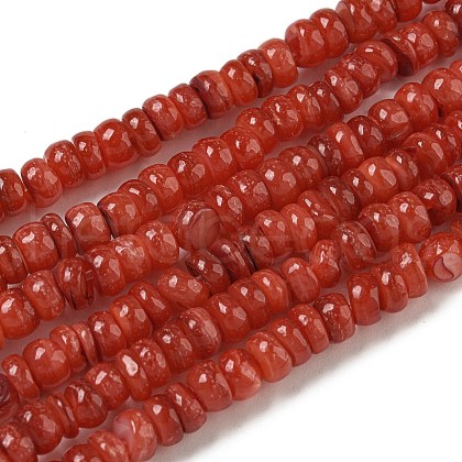 Dyed Natural Freshwater Shell Beads Strands BSHE-G039-07K-1
