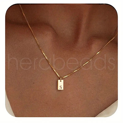 304 Stainless Steel Box Chain Necklaces FS-WG1FEB4-28-1