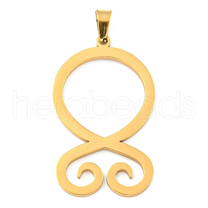 304 Stainless Steel Pendants STAS-Z076-5G-1