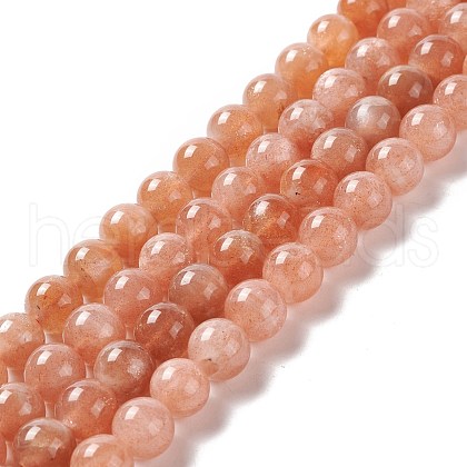 Natural Sunstone Beads Strands G-A205-28B-1