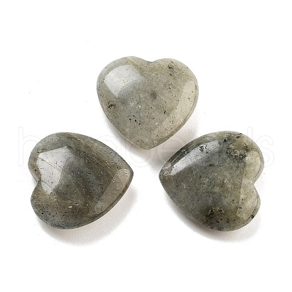 Mother's Day Gifts Heart Natural Labradorite Palm Stones G-C134-06A-17-1