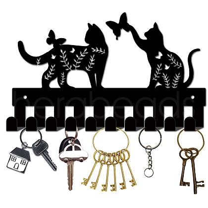 Iron Wall Mounted Hook Hangers AJEW-WH0156-152-1