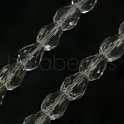 Glass Beads Strands EGLA-E010-8x12mm-09-1