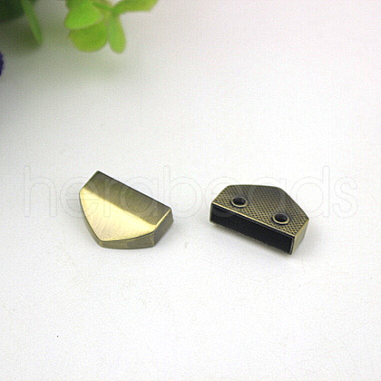 Alloy Bag Zipper Stopper PURS-PW0001-553AB-1