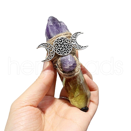 Natural Amethyst & Natural Citrine Display Decorations PW-WG54242-09-1