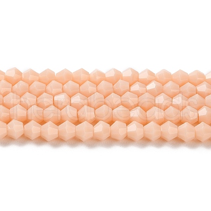Opaque Solid Color Imitation Jade Glass Beads Strands EGLA-A039-P4mm-D06-1