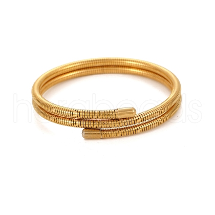 Elegant Stainless Steel Double-strands Spring Bangles for Women IT0420-2-1