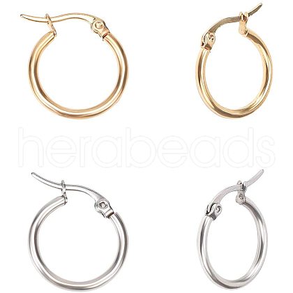 304 Stainless Steel Hoop Earrings STAS-PH0019-03-1