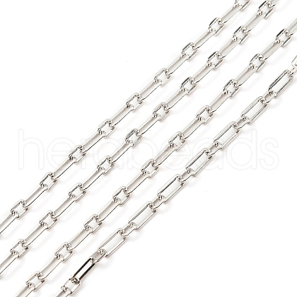 Anti-Tarnish Rhodium Plated 925 Sterling Silver Figaro Chains STER-F052-12P-1