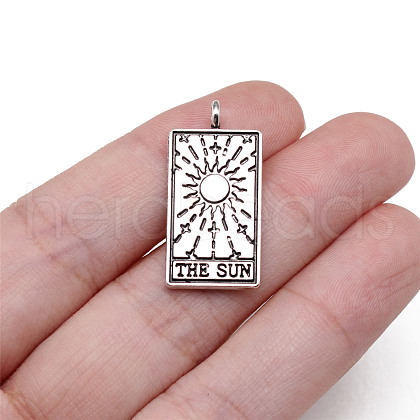 Tibetan Style Alloy Pendants TARO-PW0001-01B-1
