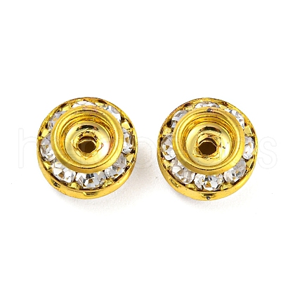 Brass Rhinestone Beads RB-F035-04G-1