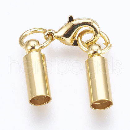 Brass Lobster Claw Clasps KK-F758-02G-1