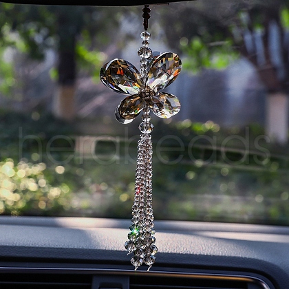 Glass Butterfly Pendant Decorations PW-WGF3AC9-01-1