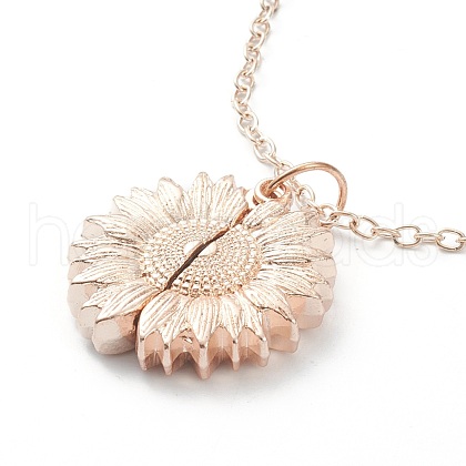 Openable Alloy Pendant Necklaces NJEW-M186-02RGP-1