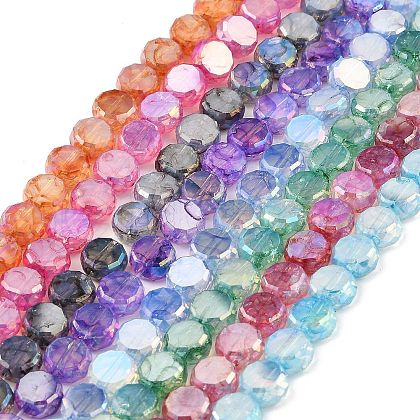 Imitation Jade Glass Beads Strands GLAA-P058-05A-1