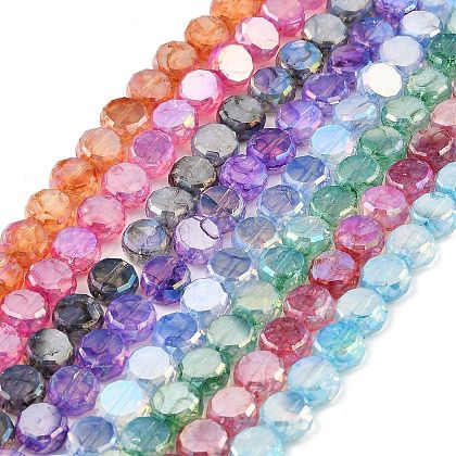 Imitation Jade Glass Beads Strands GLAA-P058-05A-1