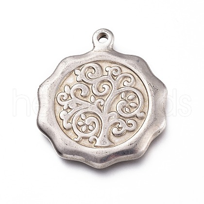 201 Stainless Steel Pendants STAS-Z019-10P-1