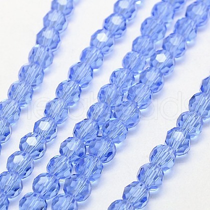 Glass Beads Strands EGLA-J042-6mm-05-1