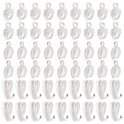 ARRICRAFT 150Pcs 3 Style Brass & Alloy Ice Pick Pinch Bails FIND-AR0004-74S-1