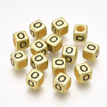 Acrylic Beads PB43C9308-G-O-1