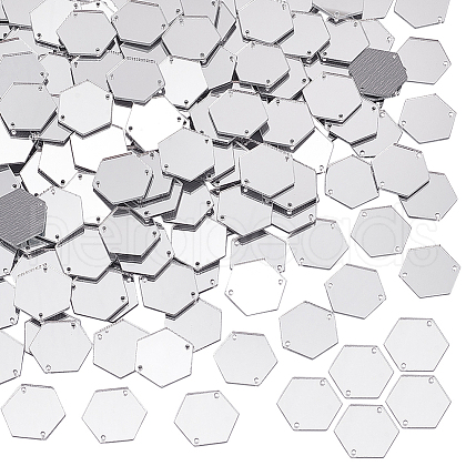   200Pcs Mirror Effect Acrylic Sew on Rhinestone DIY-PH0021-95E-1