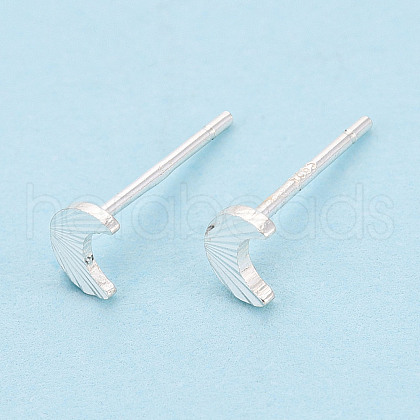 925 Sterling Silver Stud Earrings STER-N017-12C-S-1