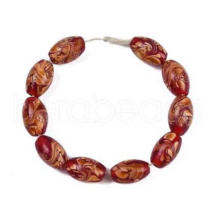 Opaque Handmade Lampwork Beads BLOW-D006-05A-1