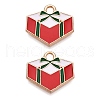 Christmas Theme Alloy Enamel Pendants ENAM-T020-10O-2