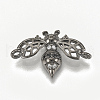 Brass Micro Pave Cubic Zirconia Links ZIRC-Q015-107B-1