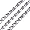 Tarnish Resistant 3.28 Feet 304 Stainless Steel Twisted Chains X-CHS-K010-02P-1