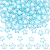 SOFPLATE 120Pcs Transparent Acrylic Beads TACR-SP0001-11C-1