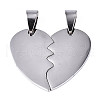 Tarnish Resistant 304 Stainless Steel Split Pendants X-STAS-R094-10-1