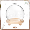   1Pc Glass Dome Cover DJEW-PH0001-40-3