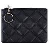 Rhombus Pattern PU Leather Zip Pouches ABAG-WH0040-12B-09-1